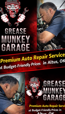 Auto Repair In Altus Oklahoma Icon For Grease Munkey Garage